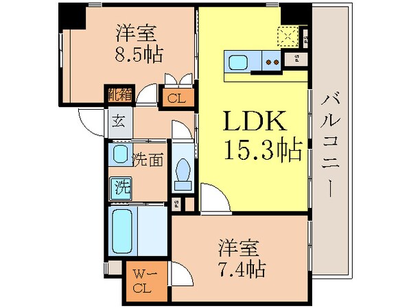 ランドハウス泉の物件間取画像